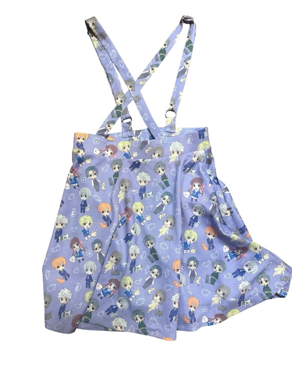 Hot Topic Fruits Basket Chibi Characters Suspender Skirt